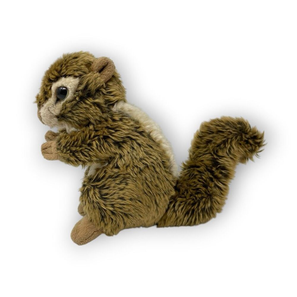 Leosco Chipmunk Squirrel Plush Stuffed Animal Vintage Brown Tan
